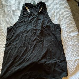 Black, athletic tie, back tank, yoga licious